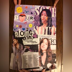 Olivia Rodrigo Sour Tour Poster